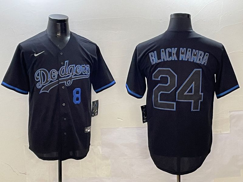 Men Los Angeles Dodgers 24 Black Mamba Black Classic Edition 2025 Nike MLB Jersey style 17